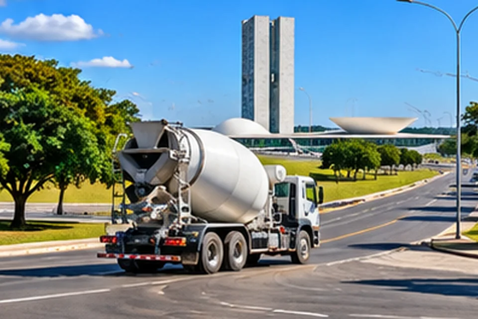 Caminhão betoneira em Brasília