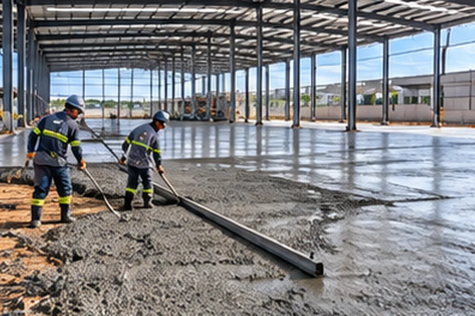 Piso de concreto em Brasília
